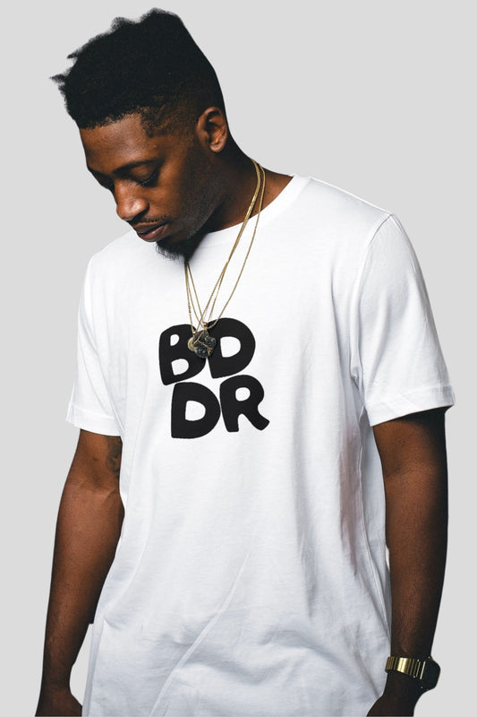 BDDR Block Tee - White