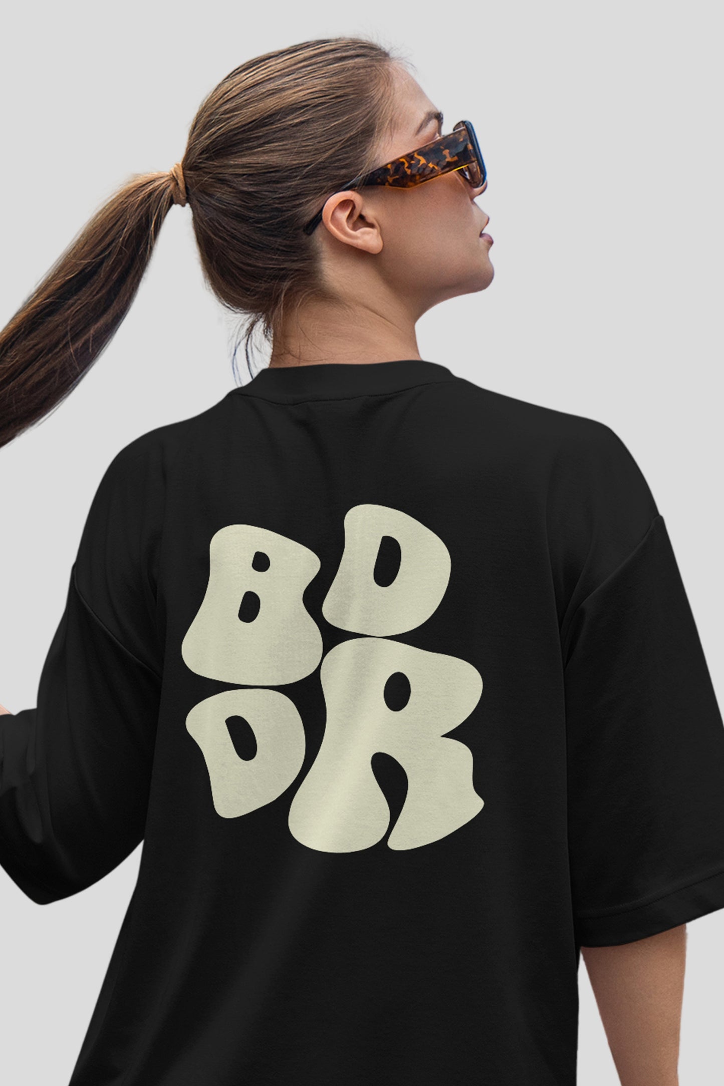 BDDR Round Oversized Tee - Black 