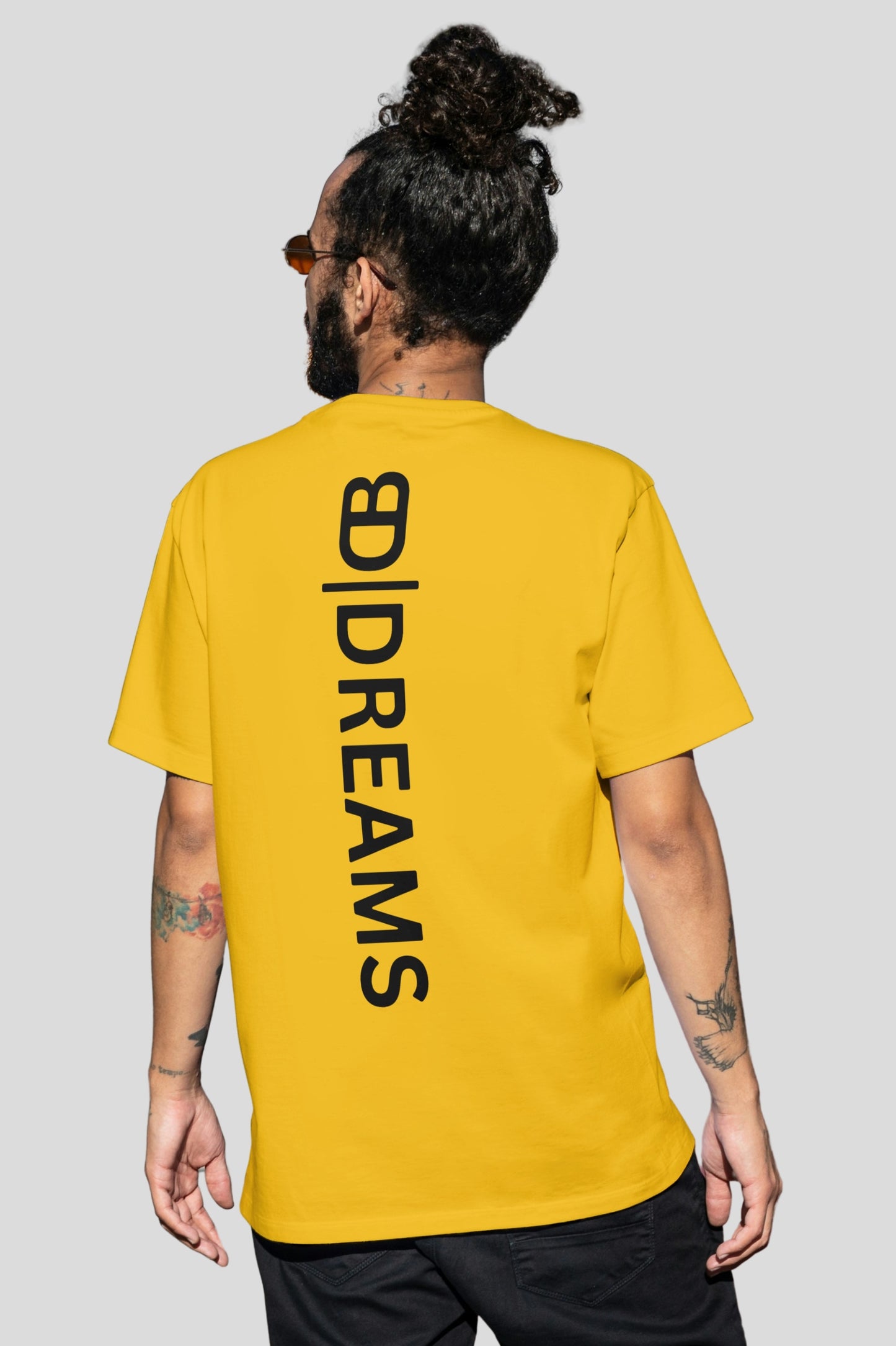 Vertical Logo Tee - Yellow 