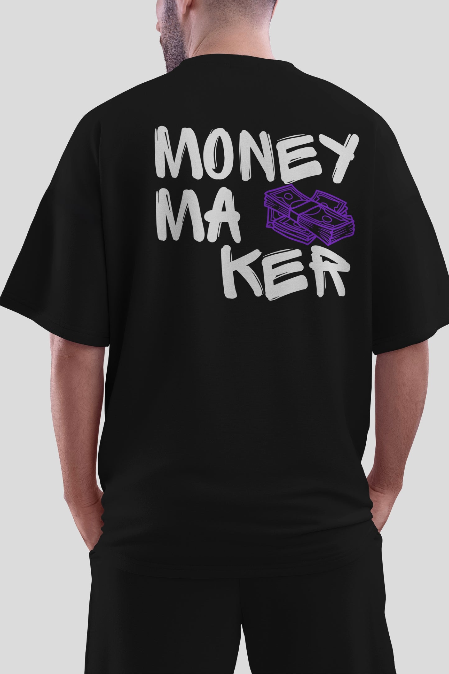 Money Maker Oversized Tee - Black