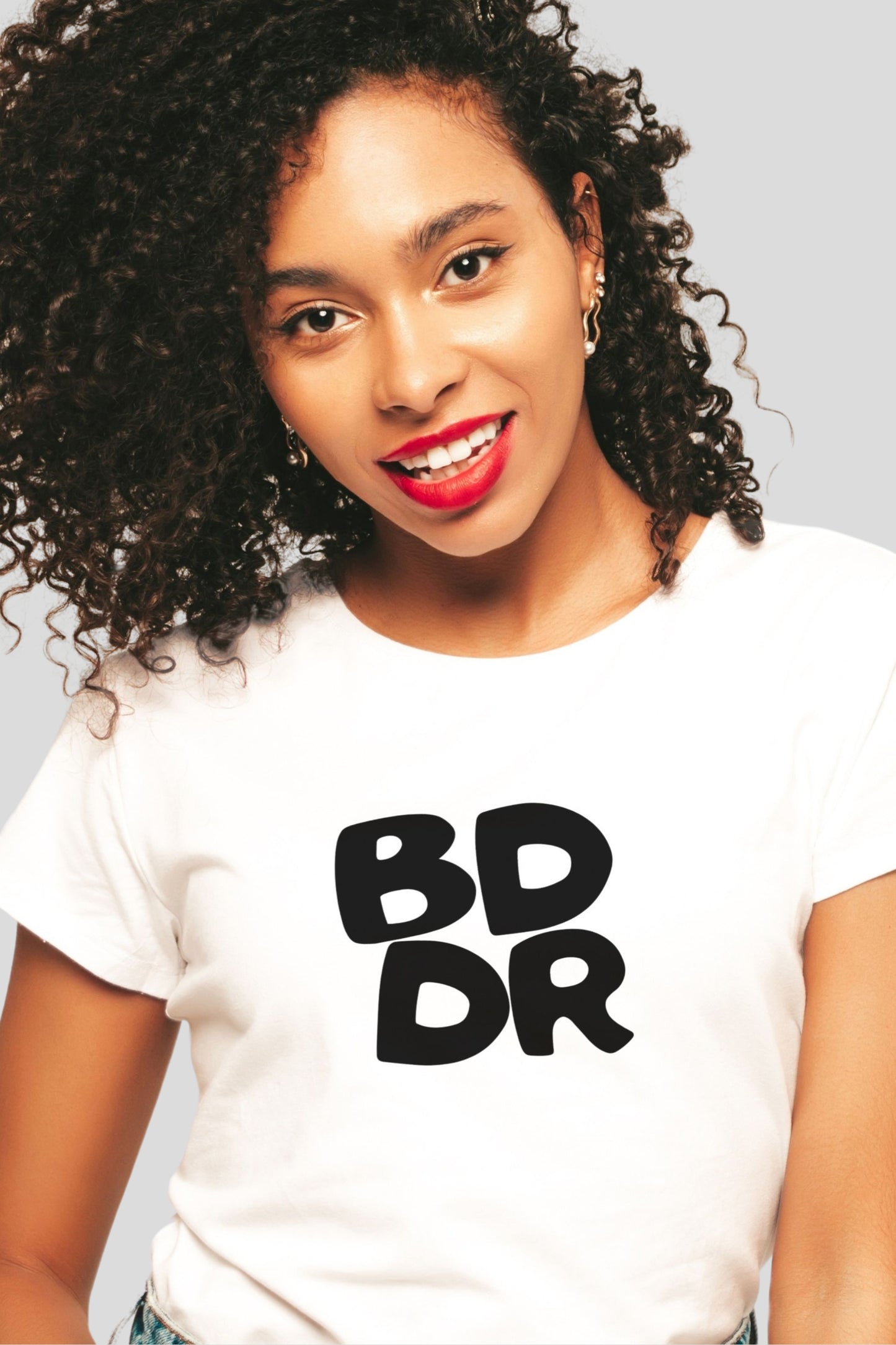 BDDR Block Tee - White 