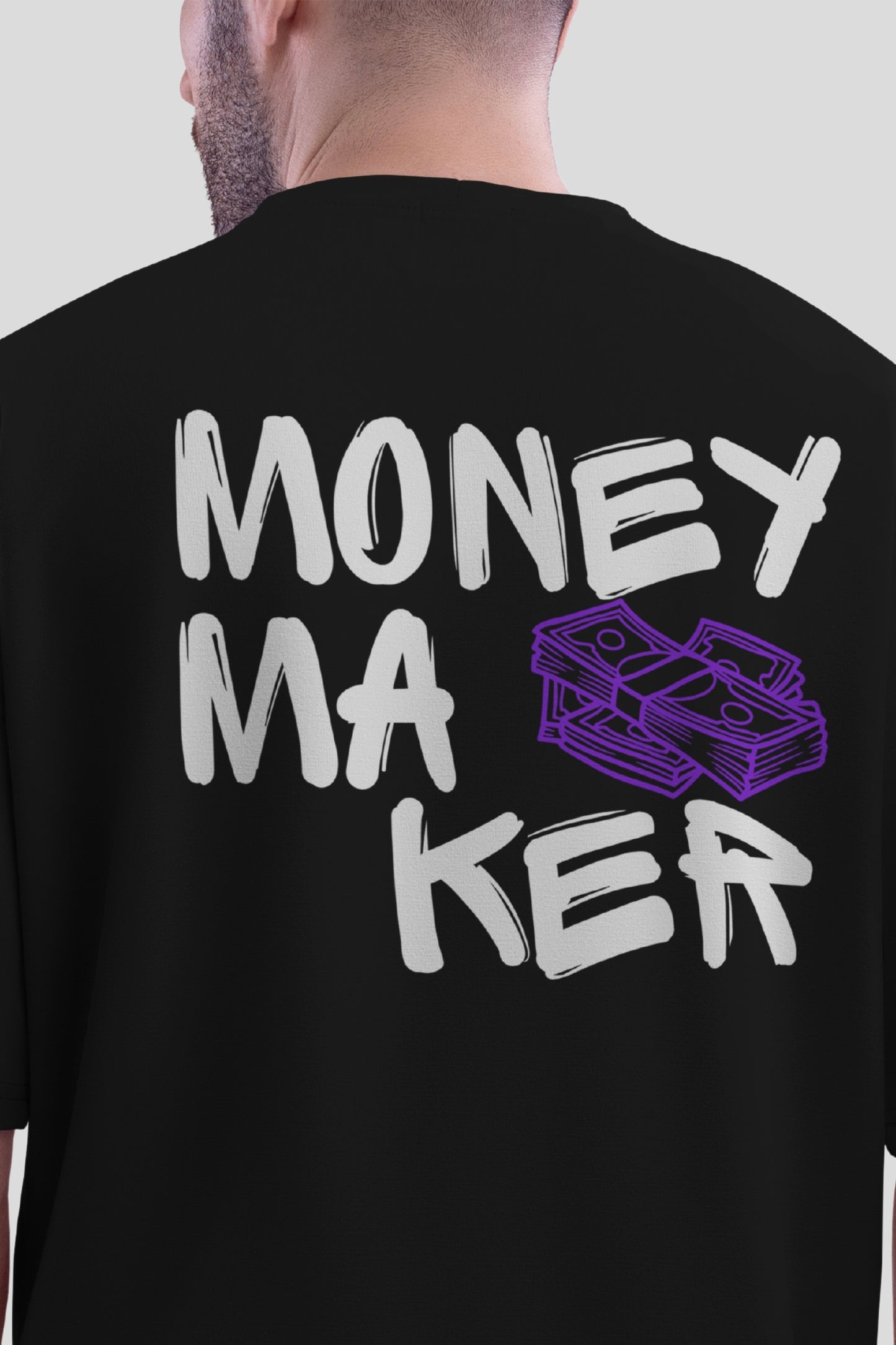 Money Maker Oversized Tee - Black 