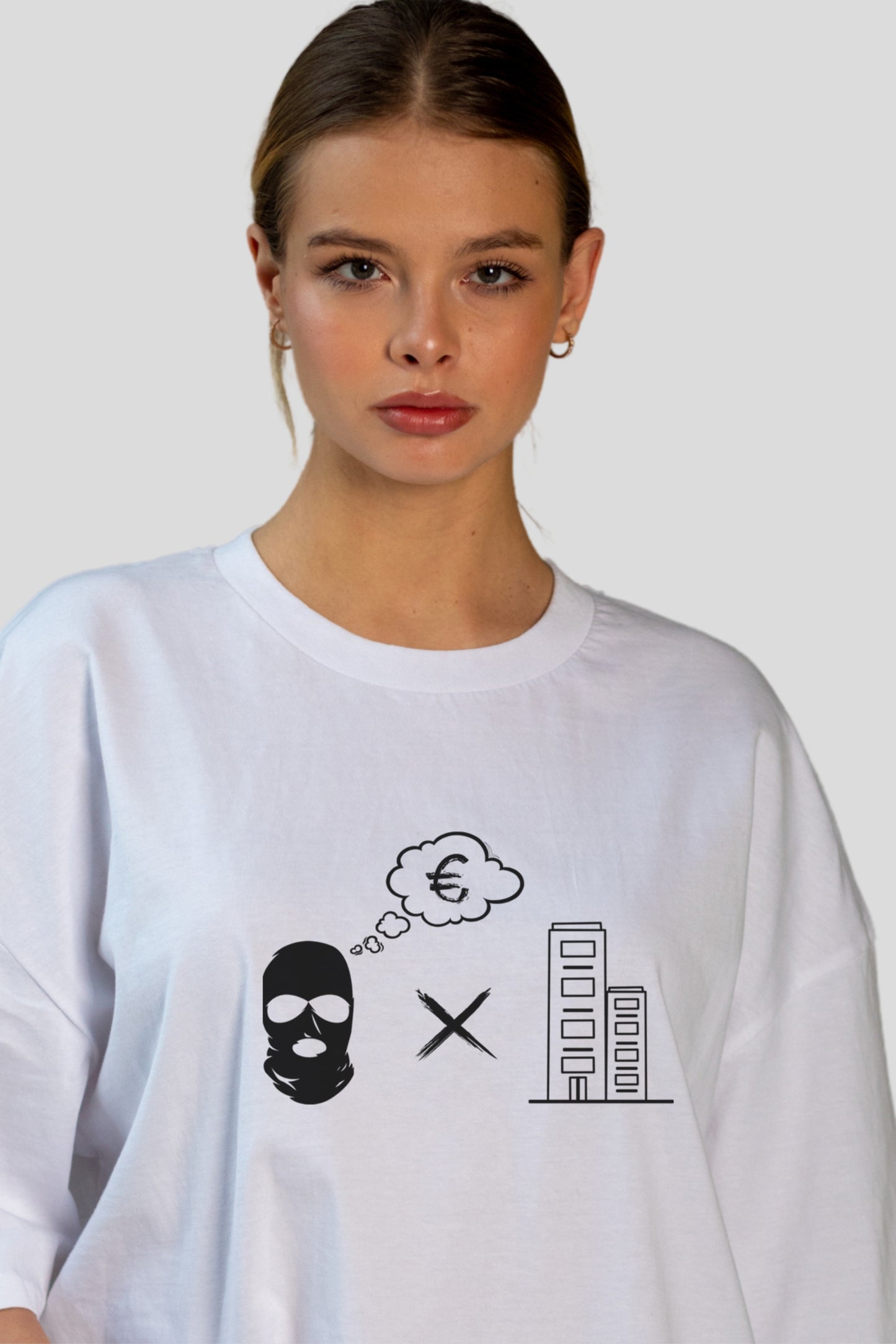 Bendo Logo Oversized Tee - White 