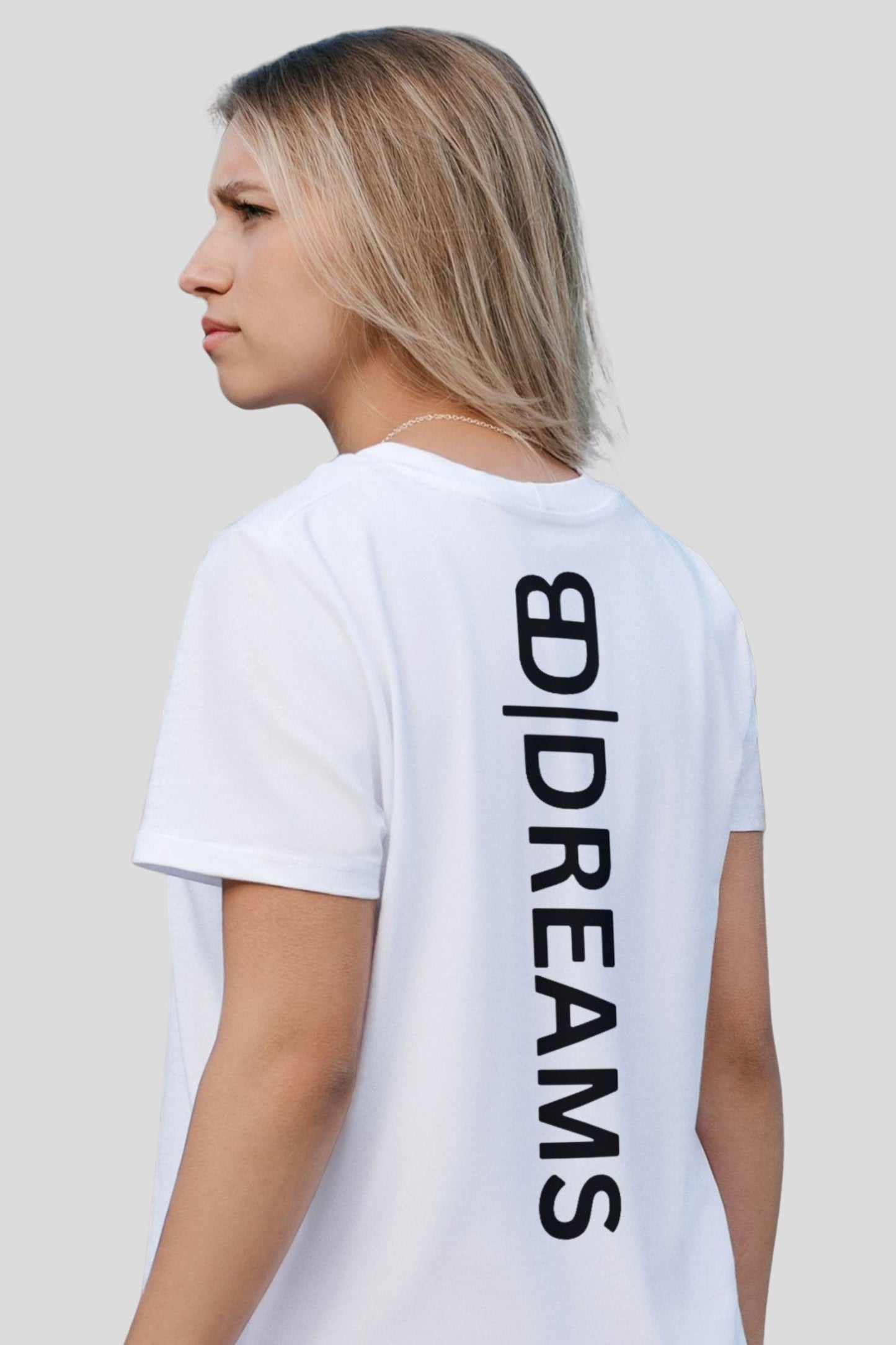 Vertical Logo Tee - White 