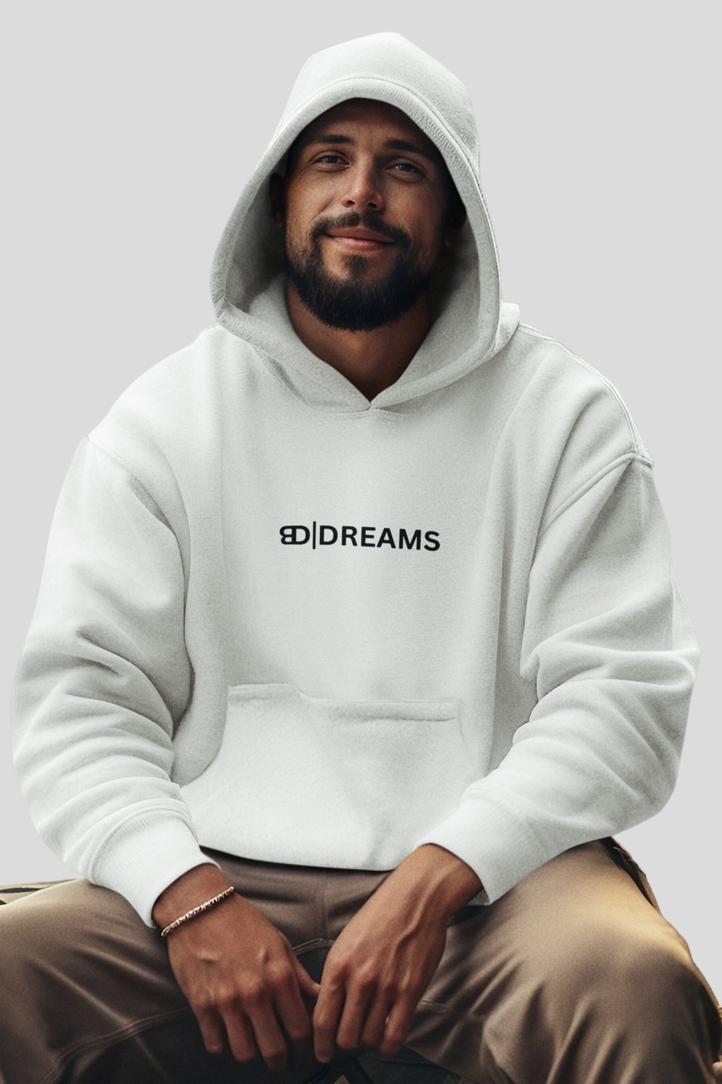 Basic Oversized Hoodie - White