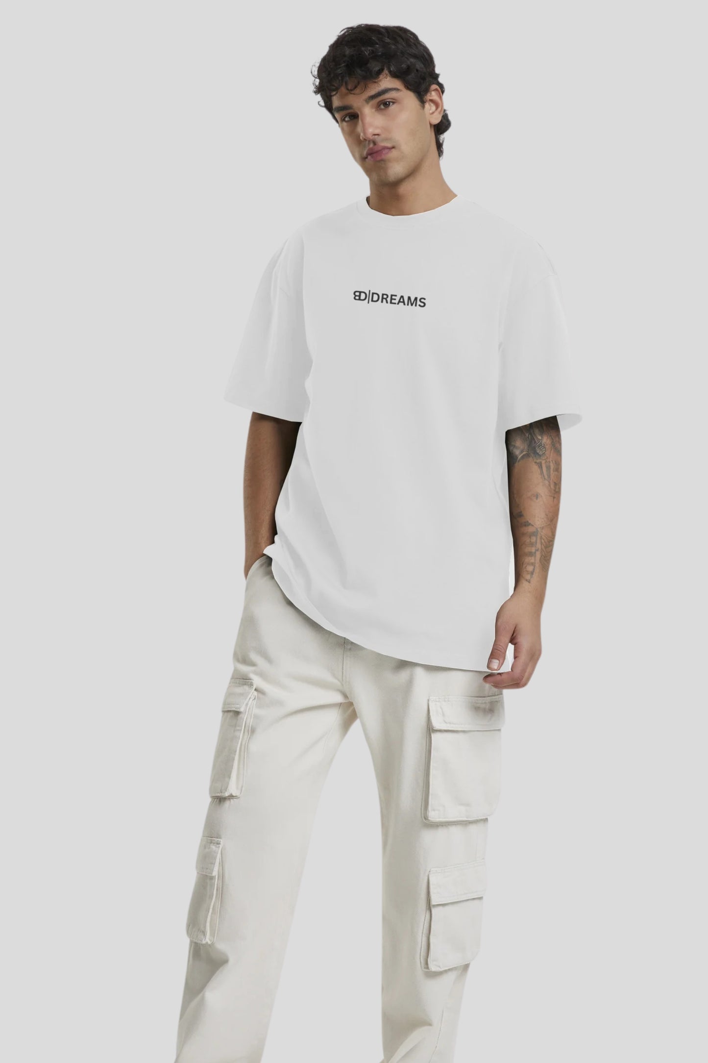 Basic Oversized Tee - White 