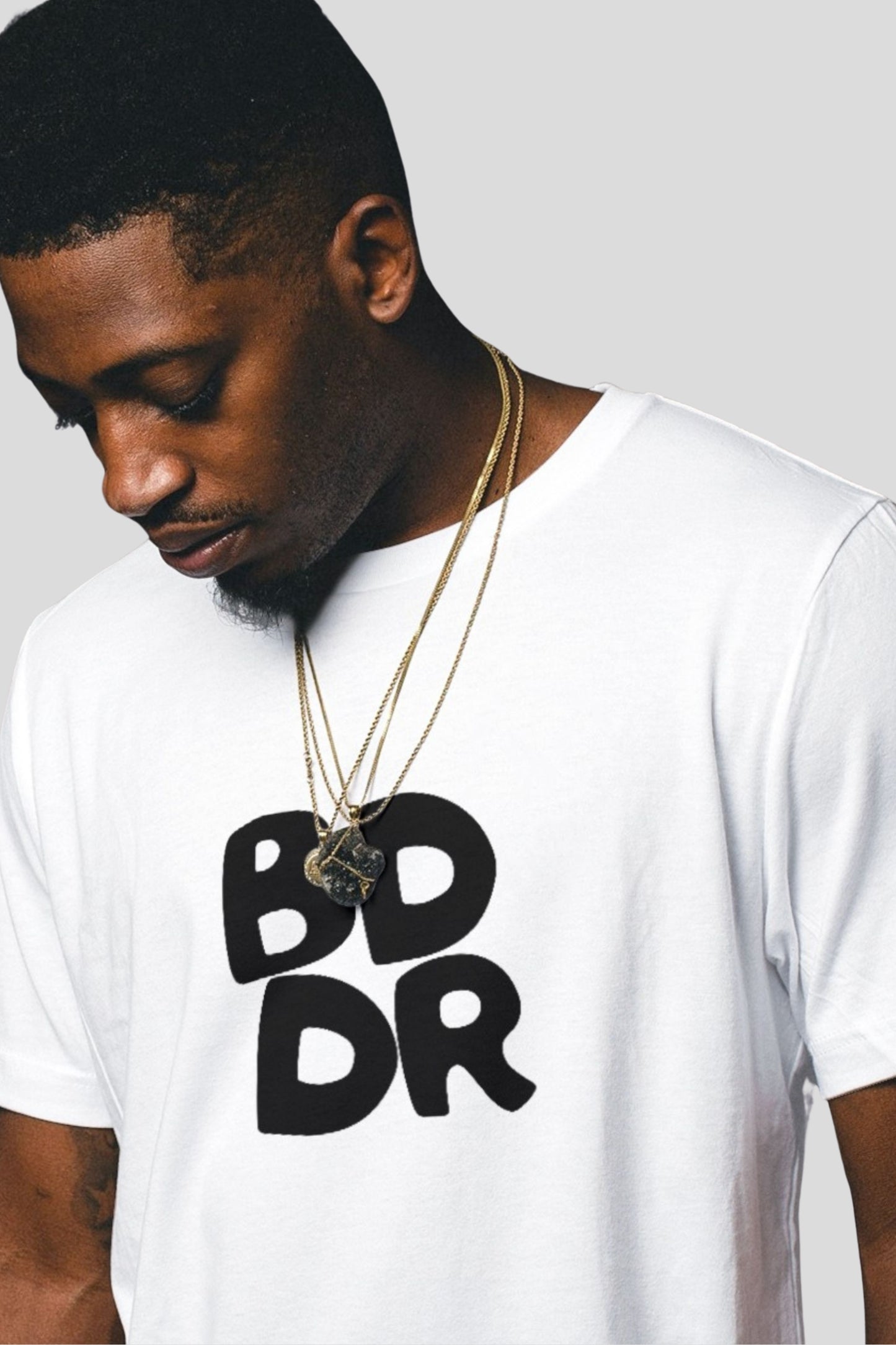 BDDR Block Tee - White