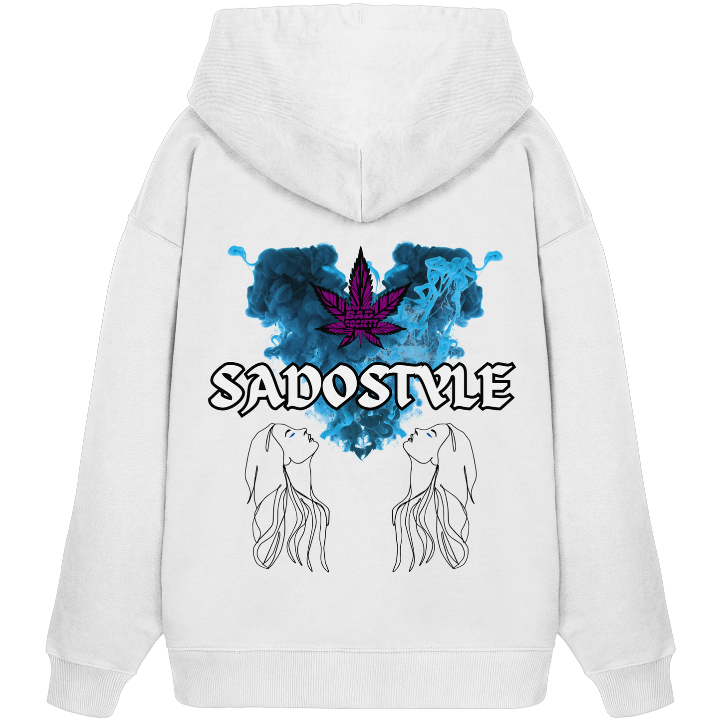 SADOSTYLE Oversized Hoodie White